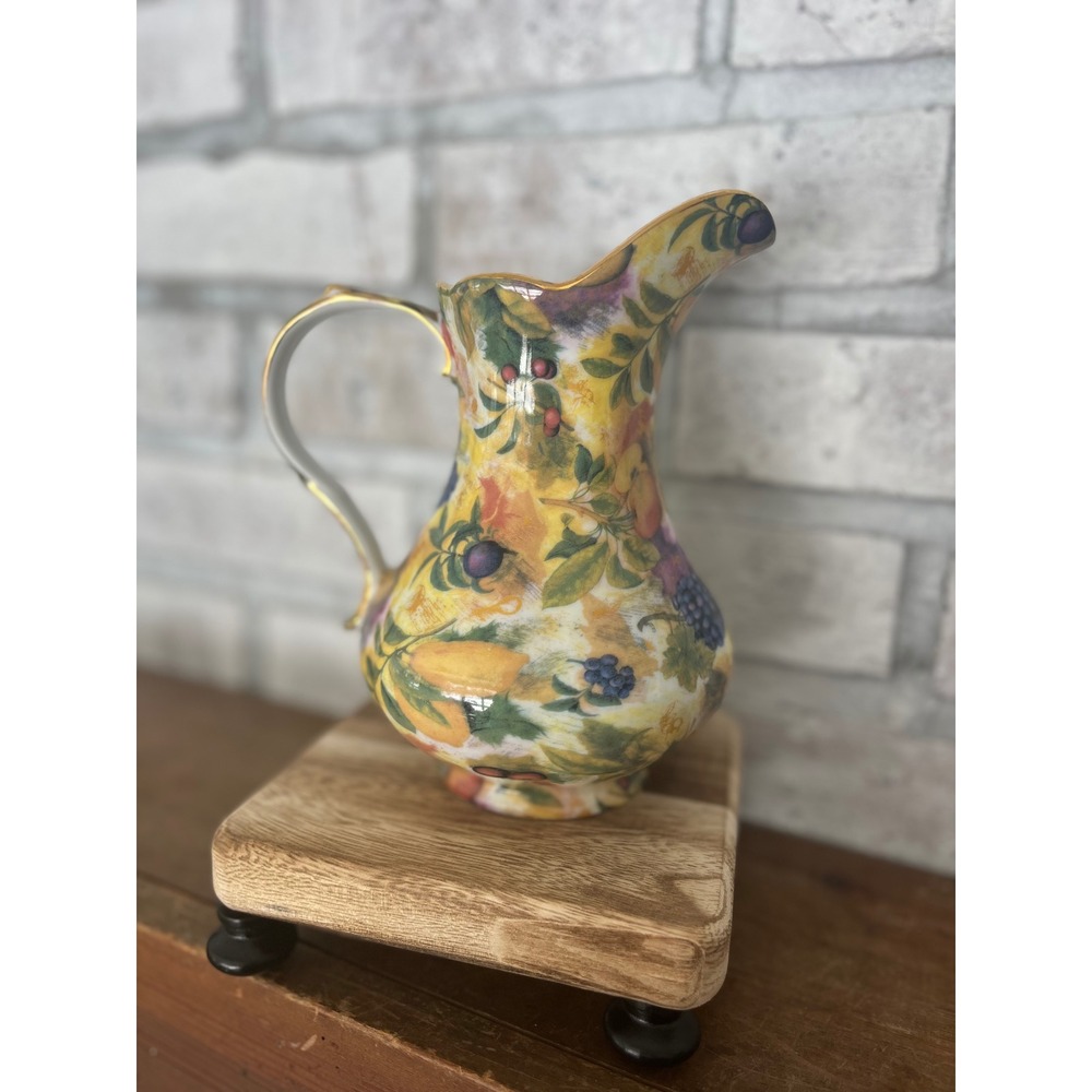 Royal Danube Porcelain Fruit and Berries 40 oz Pitcher